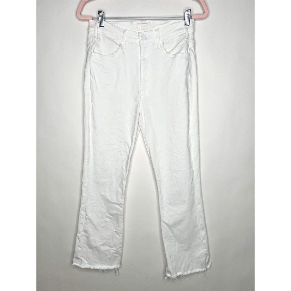 Mother Hustler Ankle Fray Jeans High Rise Size 29